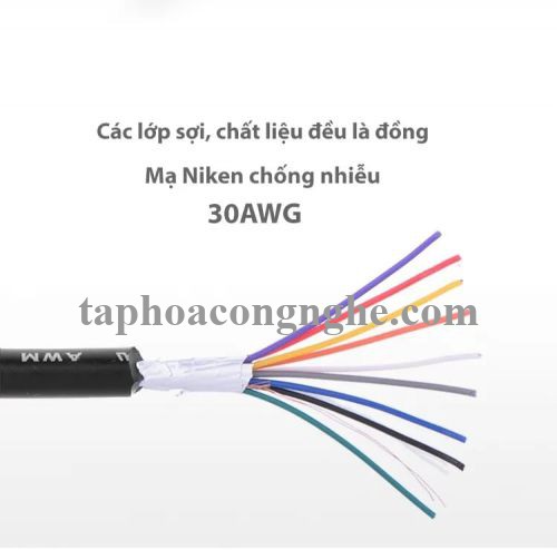 Ugreen 20155 3M màu Đen Cáp tín hiệu 2 đầu COM RS232 dương cao cấp DB101 30020155